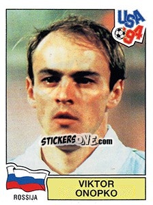 Sticker VIKTOR ONOPKO - FIFA World Cup USA 1994 - Panini