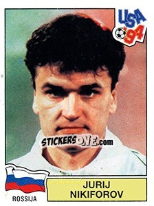 Sticker YURI NIKIFOROV - FIFA World Cup USA 1994 - Panini