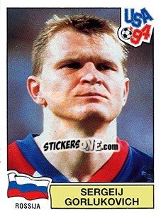 Figurina SERGEI GORLUKOVICH - FIFA World Cup USA 1994 n. 118 - Panini