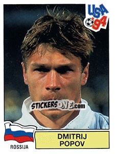 Sticker DMITRI POPOV - FIFA World Cup USA 1994 n. 119 - Panini