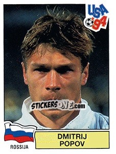 Sticker DMITRI POPOV - FIFA World Cup USA 1994 - Panini