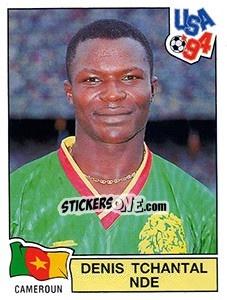 Sticker DENIS TCHANTAL NDE - FIFA World Cup USA 1994 n. 135 - Panini