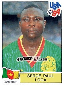 Sticker SERGE PAUL LOGA - FIFA World Cup USA 1994 n. 140 - Panini