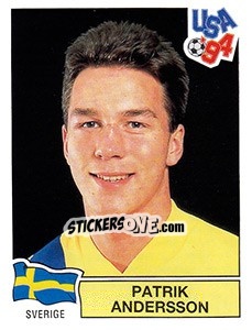 Sticker Patrik Andersson - FIFA World Cup USA 1994 - Panini