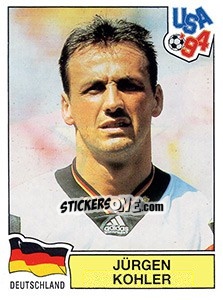 Cromo JURGEN KOHLER - FIFA World Cup USA 1994 n. 170 - Panini