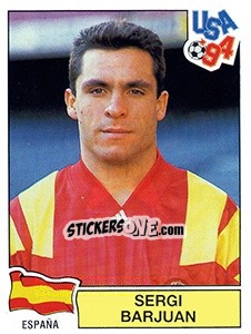 Sticker SERGI BARJUAN - FIFA World Cup USA 1994 - Panini