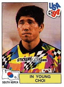Sticker IN YOUNG CHOI - FIFA World Cup USA 1994 - Panini