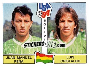 Sticker JUAN MANUEL PENA / LUIS CRISTALDO - FIFA World Cup USA 1994 n. 228 - Panini