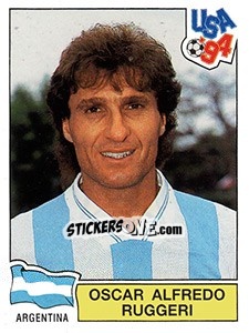 Sticker OSCAR ALFREDO RUGGERI - FIFA World Cup USA 1994 - Panini