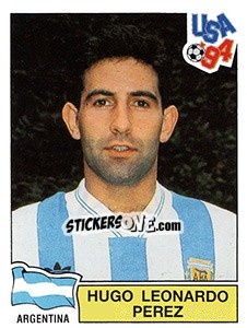 Sticker HUGO LEONARDO PEREZ - FIFA World Cup USA 1994 n. 254 - Panini