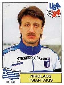 Sticker NIKOLAOS TSIANTAKIS - FIFA World Cup USA 1994 n. 276 - Panini