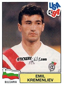Sticker EMIL KREMENLIEV - FIFA World Cup USA 1994 - Panini