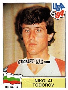 Sticker NIKOLAI TODOROV - FIFA World Cup USA 1994 n. 291 - Panini