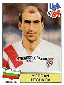 Sticker YORDAN LECHKOV - FIFA World Cup USA 1994 n. 293 - Panini
