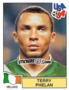 Sticker TERRY PHELAN - FIFA World Cup USA 1994 - Panini