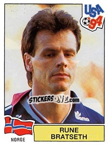 Sticker RUNE BRATSETH - FIFA World Cup USA 1994 n. 342 - Panini