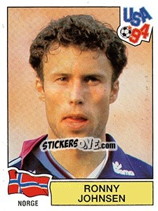 Sticker RONNY JOHNSEN - FIFA World Cup USA 1994 n. 345 - Panini