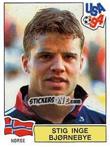 Cromo STIG INGE BJORNEBYE - FIFA World Cup USA 1994 - Panini