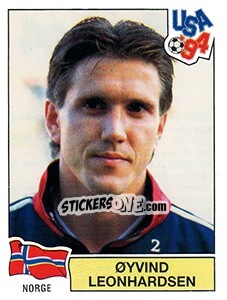 Sticker OYVIND LEONHARDSEN - FIFA World Cup USA 1994 n. 349 - Panini