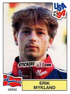 Sticker ERIK MYKLAND - FIFA World Cup USA 1994 - Panini