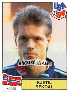 Cromo KJETIL REKDAL - FIFA World Cup USA 1994 - Panini