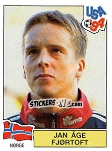 Sticker JAN AGE FJORTOFT - FIFA World Cup USA 1994 - Panini