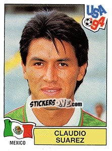 Sticker CLAUDIO SUAREZ - FIFA World Cup USA 1994 - Panini