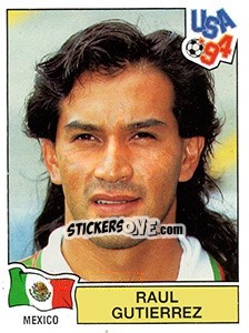 Sticker RAUL GUTIERREZ - FIFA World Cup USA 1994 - Panini