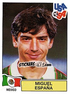 Sticker MIGUEL ESPANA - FIFA World Cup USA 1994 - Panini