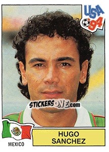 Cromo Hugo Sanchez - FIFA World Cup USA 1994 - Panini