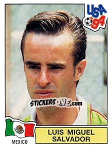 Sticker LUIS MIGUEL SALVADOR - FIFA World Cup USA 1994 - Panini