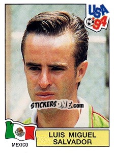 Sticker LUIS MIGUEL SALVADOR - FIFA World Cup USA 1994 n. 376 - Panini