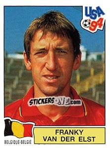 Sticker FRANKY VAN DER ELST - FIFA World Cup USA 1994 n. 385 - Panini
