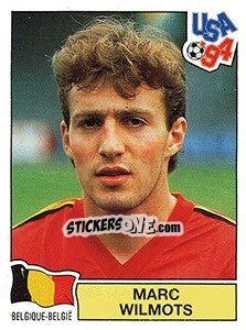 Sticker MARC WILMOTS - FIFA World Cup USA 1994 n. 395 - Panini