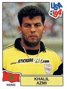 Sticker KHALIL AZMI - FIFA World Cup USA 1994 n. 397 - Panini