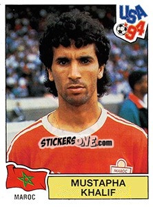 Sticker MUSTAPHA KHALIF - FIFA World Cup USA 1994 n. 402 - Panini