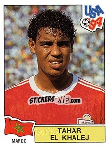 Sticker TAHAR EL KHALEJ - FIFA World Cup USA 1994 n. 404 - Panini