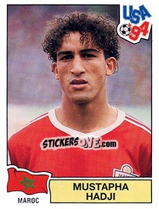 Sticker MUSTAPHA HADJI - FIFA World Cup USA 1994 n. 409 - Panini
