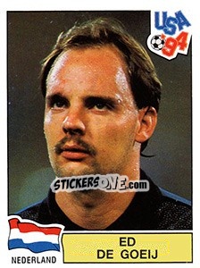 Sticker ED DE GOEY - FIFA World Cup USA 1994 - Panini