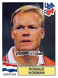 Sticker RONALD KOEMAN - FIFA World Cup USA 1994 n. 418 - Panini