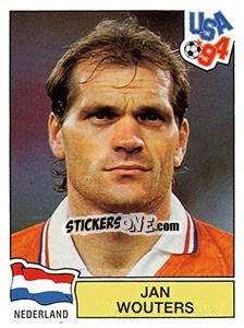 Sticker JAN WOUTERS - FIFA World Cup USA 1994 n. 424 - Panini