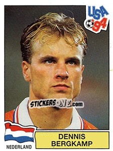 Sticker Dennis Bergkamp - FIFA World Cup USA 1994 n. 431 - Panini