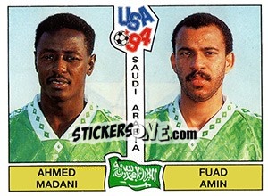 Sticker AHMED MADANI / FUAD AMIN - FIFA World Cup USA 1994 n. 438 - Panini