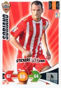 Sticker Soriano - Liga BBVA 2009-2010. Adrenalyn XL n. 10 - Panini
