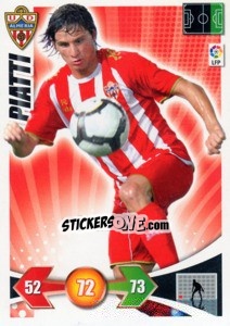 Sticker Piatti - Liga BBVA 2009-2010. Adrenalyn XL n. 18 - Panini