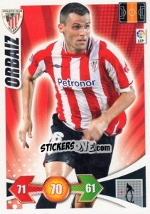Cromo Orbaiz - Liga BBVA 2009-2010. Adrenalyn XL n. 27 - Panini