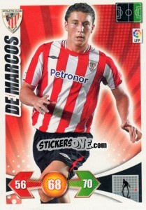 Sticker De Marcos - Liga BBVA 2009-2010. Adrenalyn XL n. 36 - Panini