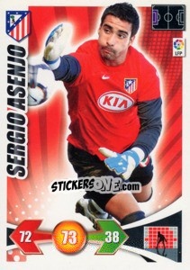 Sticker Sergio Asenjo - Liga BBVA 2009-2010. Adrenalyn XL n. 37 - Panini