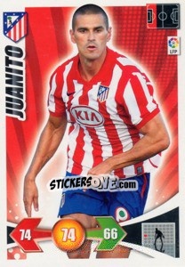 Sticker Juanito - Liga BBVA 2009-2010. Adrenalyn XL n. 42 - Panini