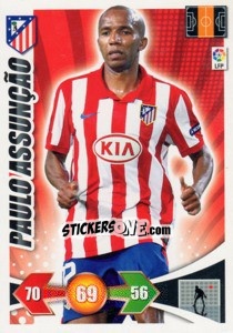 Sticker Paulo Assuncao - Liga BBVA 2009-2010. Adrenalyn XL - Panini